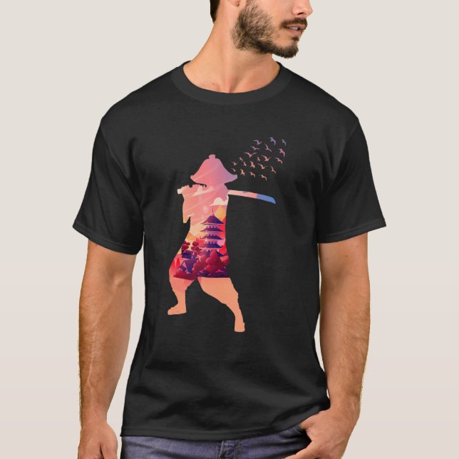 Camiseta Nature Traditional Warrior Samurai Japonês (Frente)