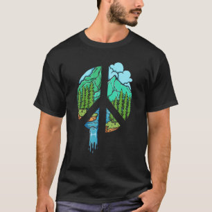 Camiseta Nature World Sign Forest Nature Campers Hik
