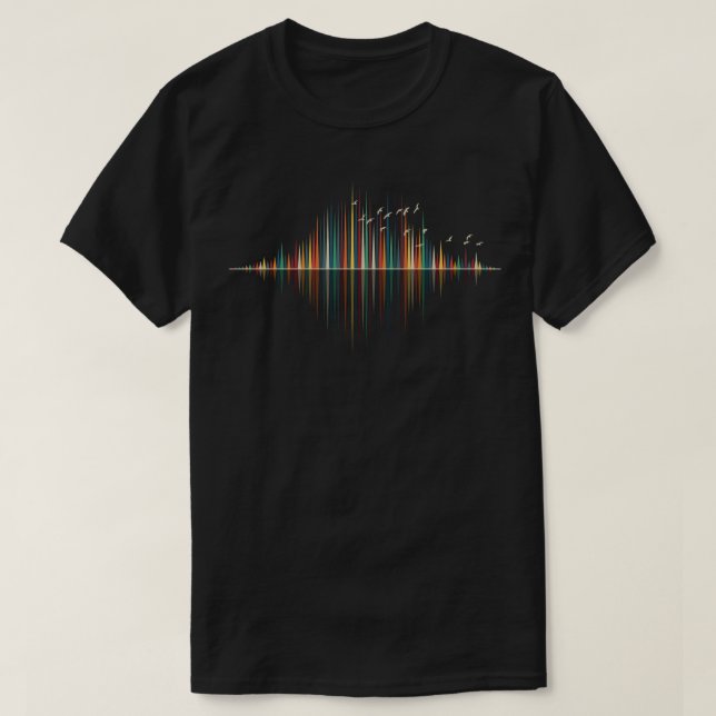 Camiseta Natures Music Sound Wave (Frente do Design)