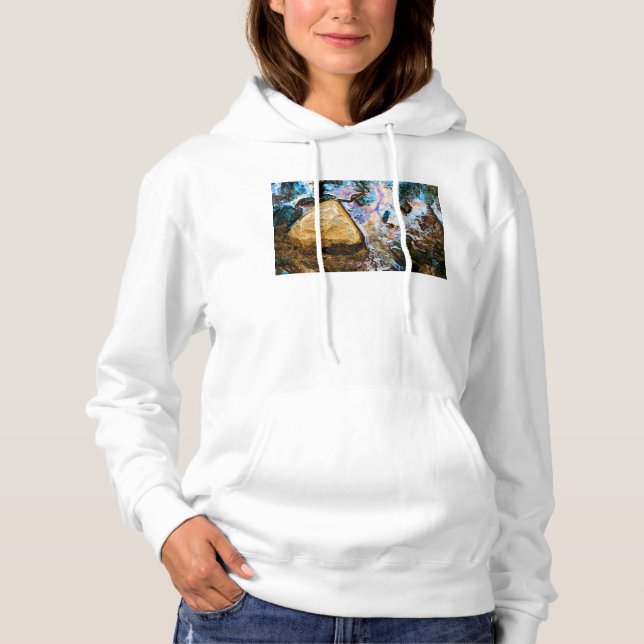 Camiseta natureza abstrata água parada (Frente)