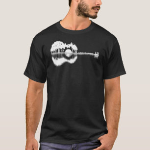 Camiseta Natureza Acústica de Violão Elétrico para Músico