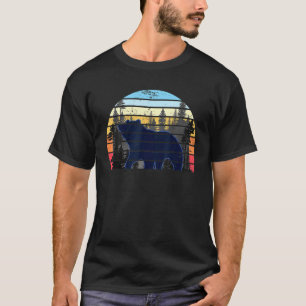 Camiseta Natureza Animal do urso pardo florestal ao ar livr