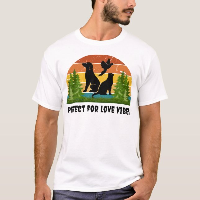 Camiseta Natureza Animal Retro (Frente)
