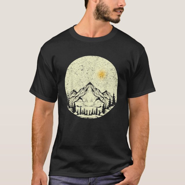 Camiseta Natureza Árvores Selvagens ao ar livre Floresta de (Frente)