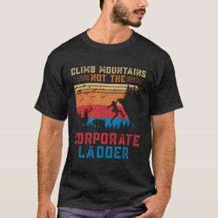 Camiseta Natureza Caminhando Hiker Montando Caminho Exterio