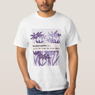 CAMISETA NATUREZA DA FLOR DA ROPULAGEM PORFIRROFÍLICA