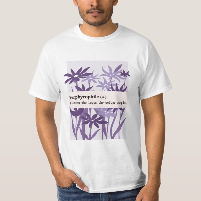 CAMISETA NATUREZA DA FLOR DA ROPULAGEM PORFIRROFÍLICA (Frente)