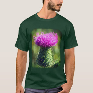 Camiseta Natureza da Flor Roxa