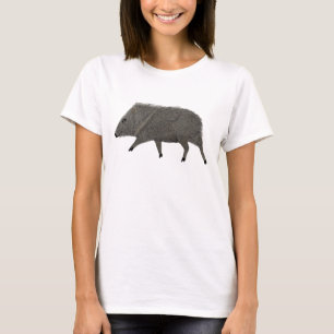 Camiseta Natureza da Peccaria de Animais Selvagens do Deser