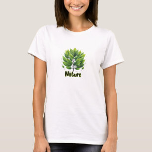 Camiseta Natureza das folhas verdes