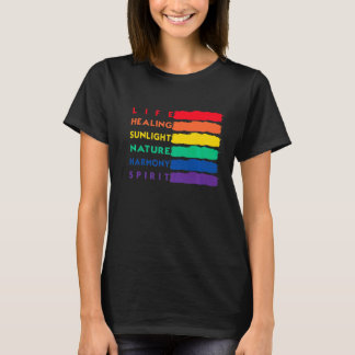 Camiseta Natureza De Curamento De Vida Harmoney Spirit Lgbt