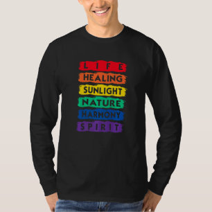 Camiseta Natureza De Curamento De Vida Harmoney Spirit Lgbt