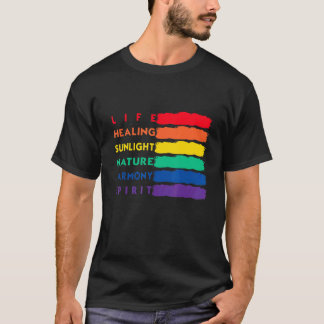 Camiseta Natureza De Curamento De Vida Harmoney Spirit Lgbt