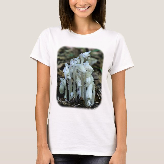 Camiseta Natureza de Flor Selvagem de Pipe Índio Branco (Frente)
