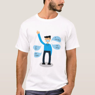 Camiseta Natureza Desenhada À Mão De Água Com Bela Paisa