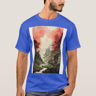 Camiseta Natureza estética Reminiscências Vintagem Arte