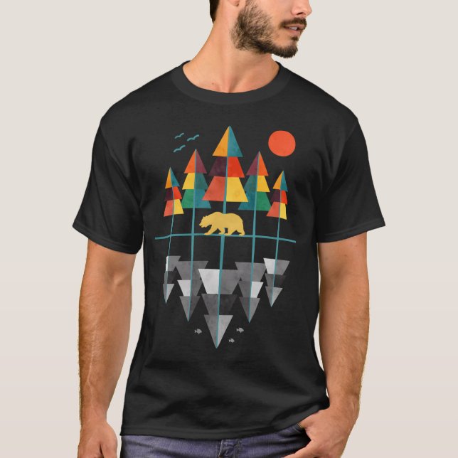 Camiseta Natureza Geométrica (Frente)