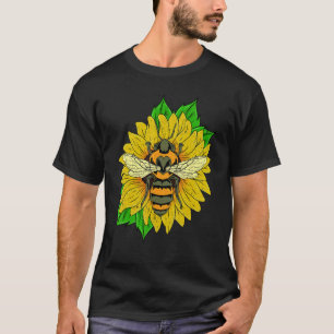 Camiseta Natureza Insetos Abelhas Flor Hippie Girassol