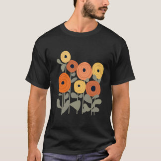 Camiseta Natureza Inspirou Flores Botânicas Estilizadas