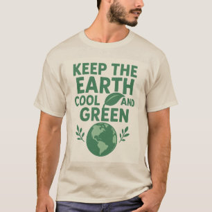 Camiseta Natureza - Mantenha a Terra Fresca e Verd