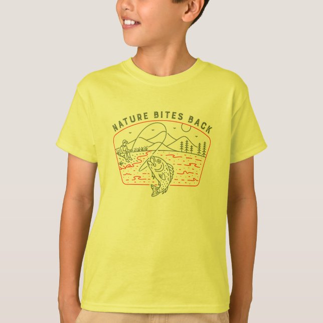 Camiseta Natureza morde (Frente)