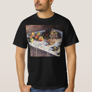 Camiseta Natureza Morta com Maçãs e Uvas por Claude Monet