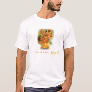 Camiseta Natureza-morta - Vaso com doze Girassóis, van Gogh