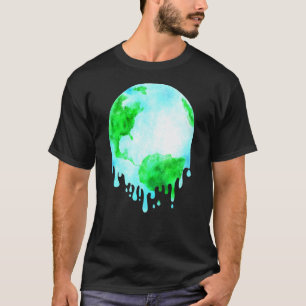 Camiseta Natureza Mudanças climáticas Derretimento da Terra