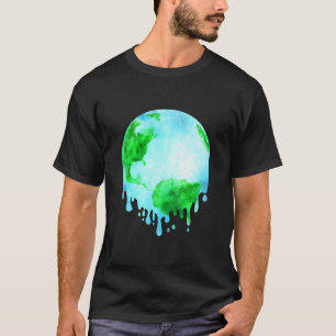 Camiseta Natureza Mudanças climáticas Derretimento da Terra