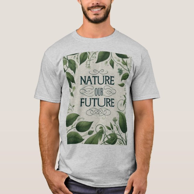 Camiseta Natureza Nosso Futuro Design (Frente)