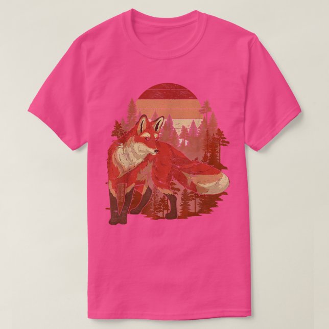 Camiseta Natureza Retro Animal Lov (Frente do Design)