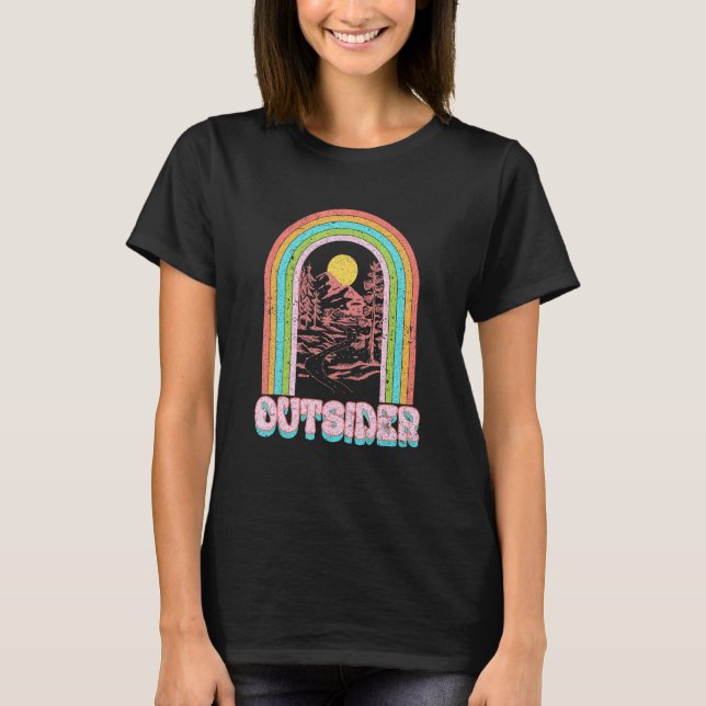 Camiseta Natureza Sai Explorar Camping Camping Life (Frente)