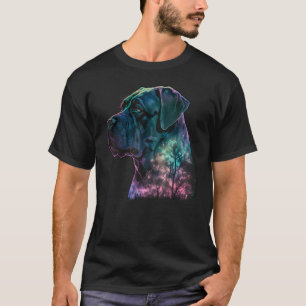 Camiseta Natureza Selvagem Colorida Cane Corso Reflexão_1
