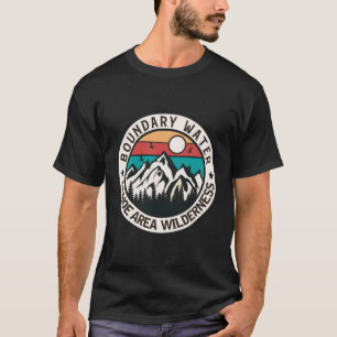 Camiseta Natureza selvagem da canoa de água limite
