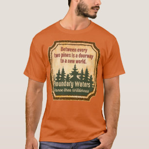 Camiseta Natureza Selvagem da Zona das Canoas das Águas Fro