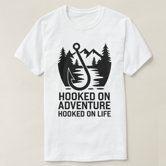 Camiseta Natureza Selvagem Exterior: Gráfico da aventura do (Frente do Design)