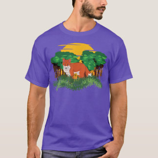 Camiseta Natureza Selvagem Florestas Solares Amante de os a