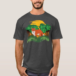 Camiseta Natureza Selvagem Florestas Solares Amante de os a