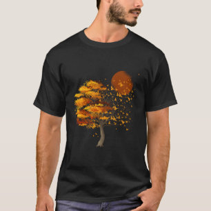 Camiseta Natureza Selvagem Pleno Bando De Pássaros De Árvor