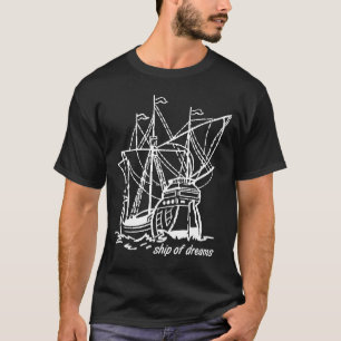 Camiseta Nau dos Sonhos Majestoso Galeão Arte de Linha Bran