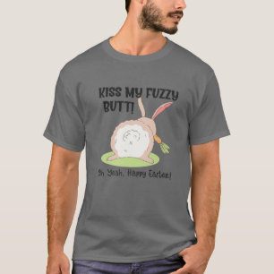 Camiseta Naughn Bunny Beija Meu Felz pascoa Felpudo Bumbum