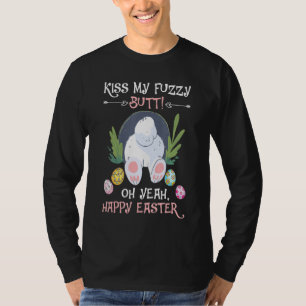 Camiseta Naughn Bunny Beija Meu Felz pascoa Felpudo Bumbum