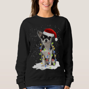 Camiseta Naughn Chihuahua Christmas Fairy Lights Dog