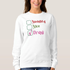 Camiseta Naughty, Nice, Drunk Holiday