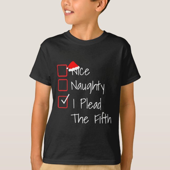 Camiseta Naughty Nice Eu Lidero A Quinta Fodorosa Christma (Frente)