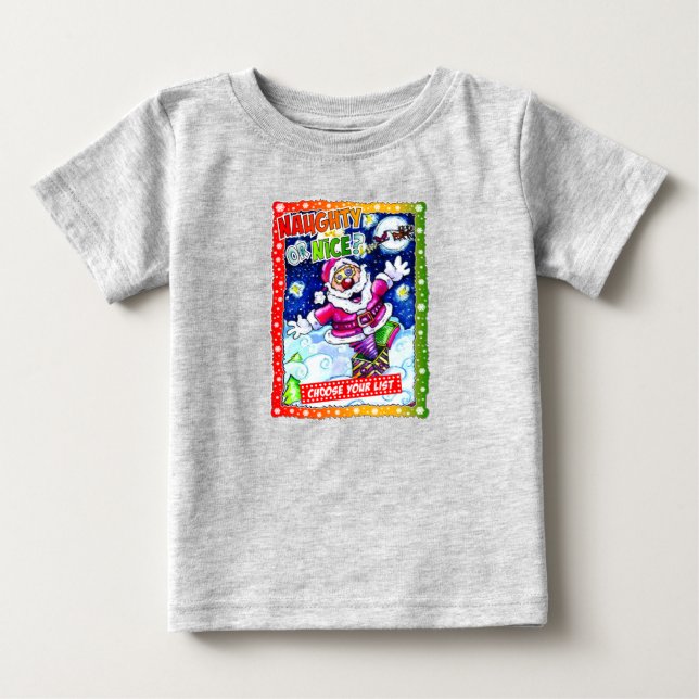 Camiseta Naughty or nice, choose your list (Frente)