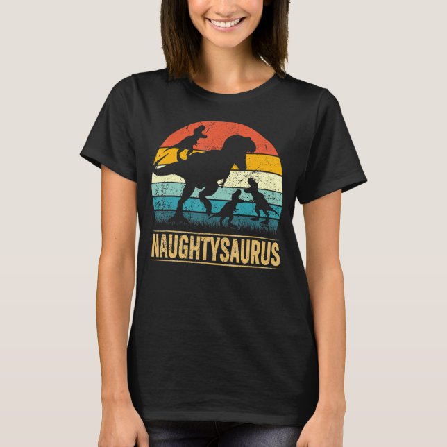 Camiseta Naughysaur T Rex Naughtysaurus 3 (Frente)