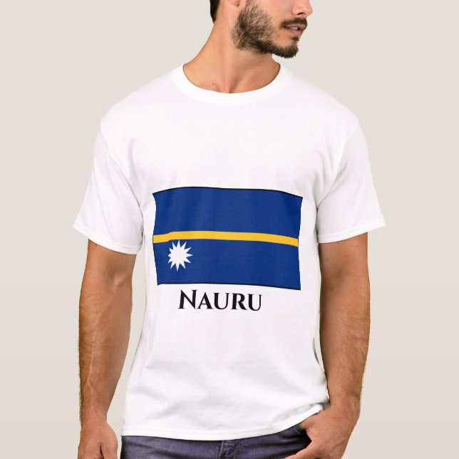 Camiseta Nauru Flag (Frente)