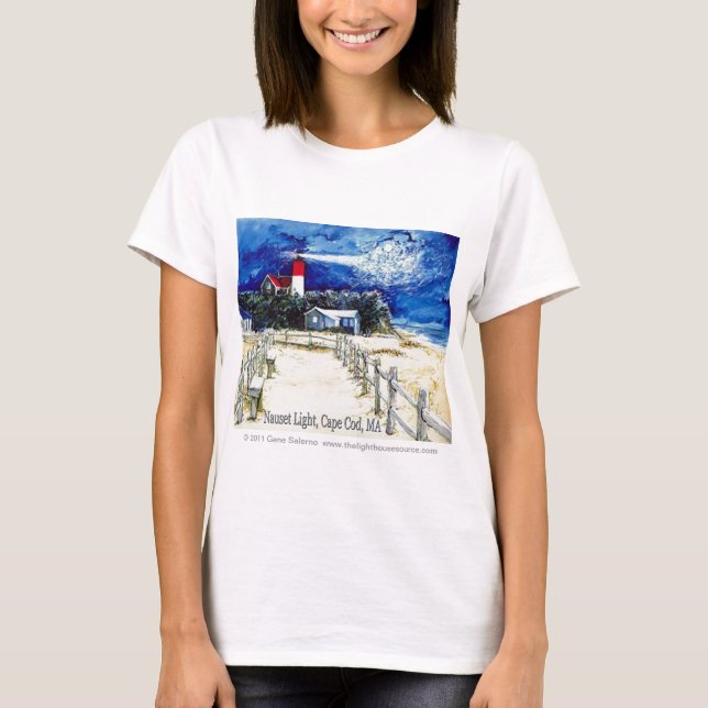 Camiseta Nauset Cape Cod claro, miliampère (Frente)