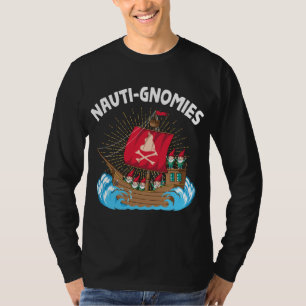 Camiseta Nauti Gnomies à vela dos gnomos piratas nórdicos